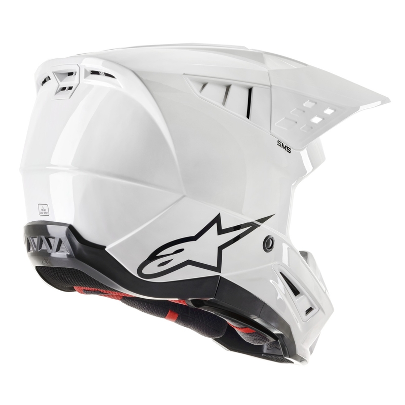 "Alpinestars S-M5" kietasis motokroso šalmas baltas