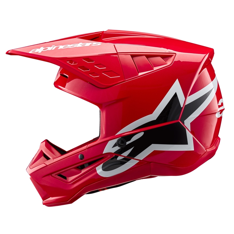 Alpinestars S-M5 Corp raudonas motokroso šalmas