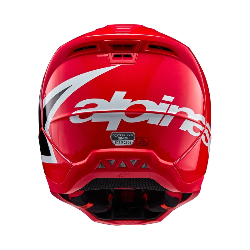 Alpinestars S-M5 Corp raudonas motokroso šalmas
