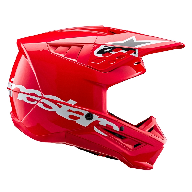Alpinestars S-M5 Corp raudonas motokroso šalmas