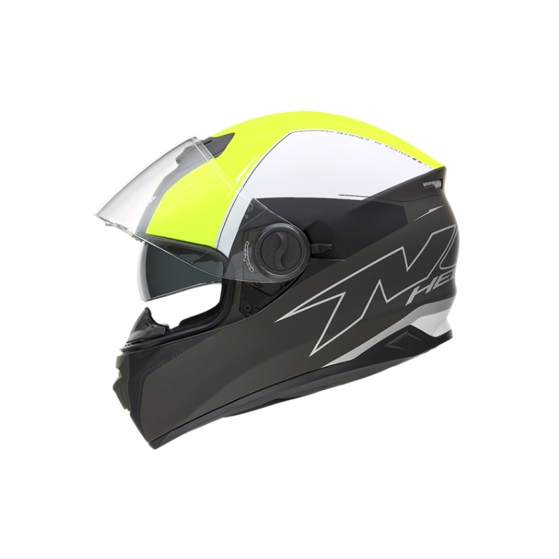 Integrální přilba na motorku NOX N301 Cut černo-bílo-fluo žlutá výprodej