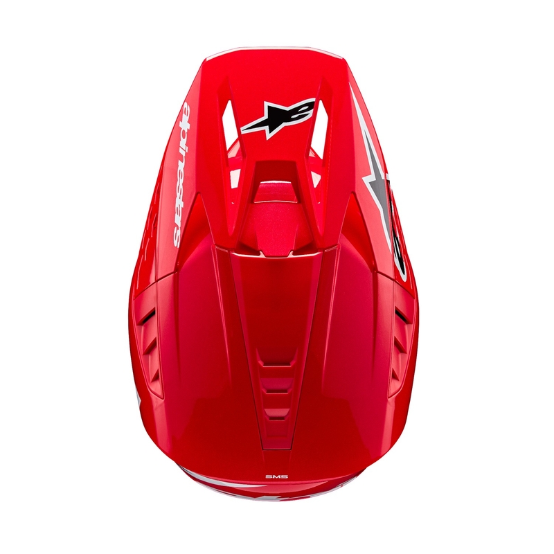 Alpinestars S-M5 Corp raudonas motokroso šalmas