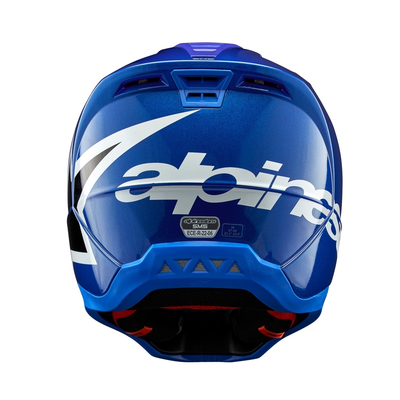 Alpinestars S-M5 Corp motokroso šalmas mėlynas