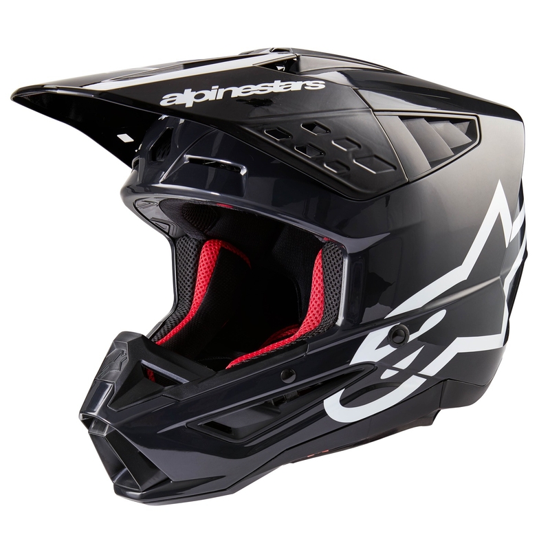 Alpinestars S-M5 Corp motokroso šalmas tamsiai pilkas