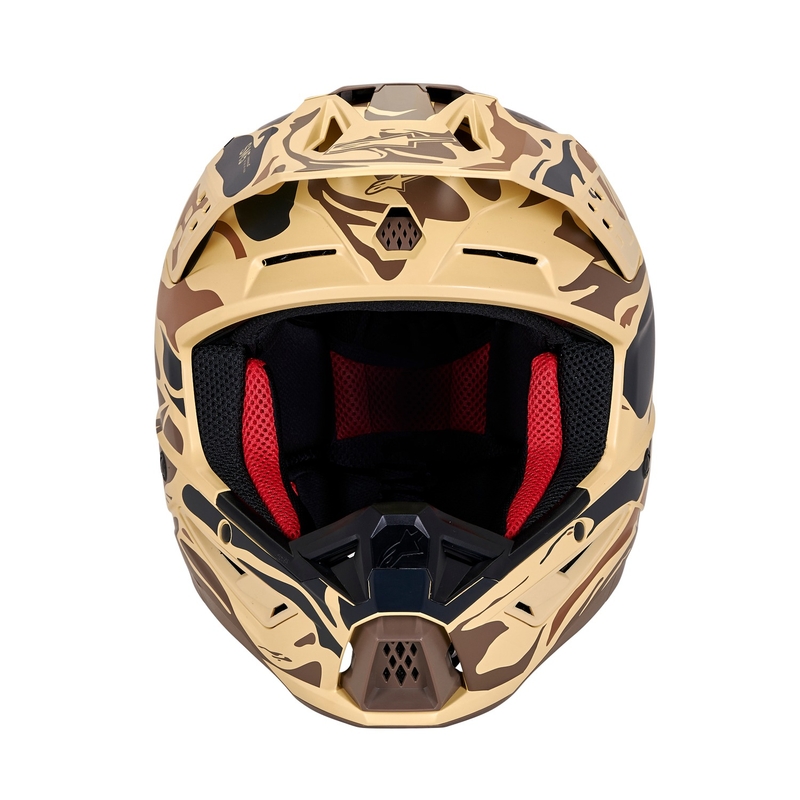 Alpinestars S-M5 Mineral motokroso šalmas matinis tamsiai rudas kamufliažas