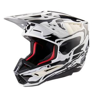 Alpinestars S-M5 Mineral grey camo motokroso šalmas