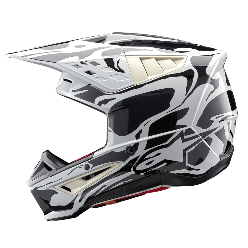 Alpinestars S-M5 Mineral grey camo motokroso šalmas