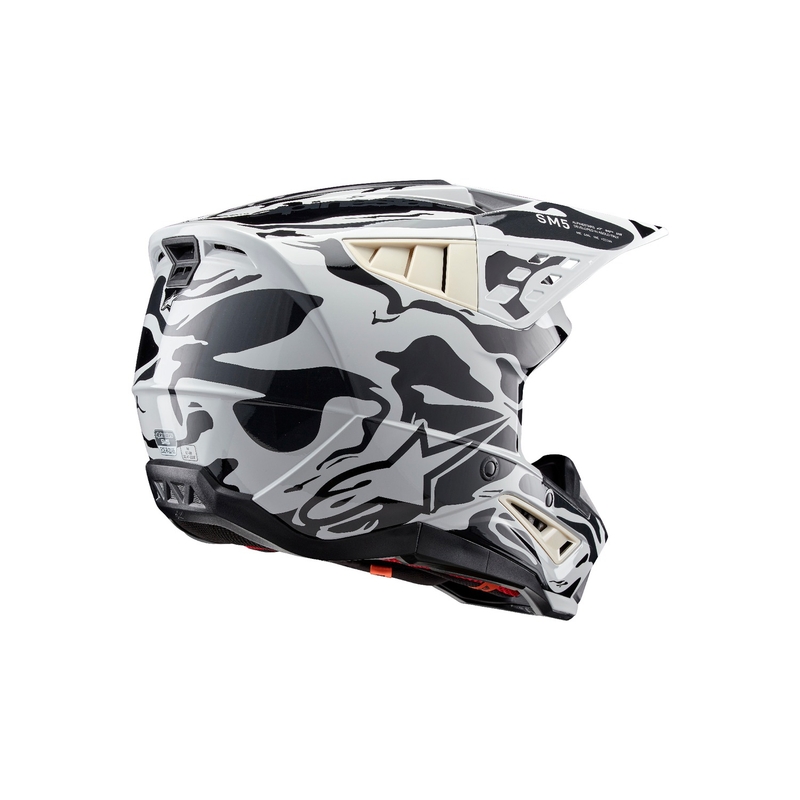 Alpinestars S-M5 Mineral grey camo motokroso šalmas