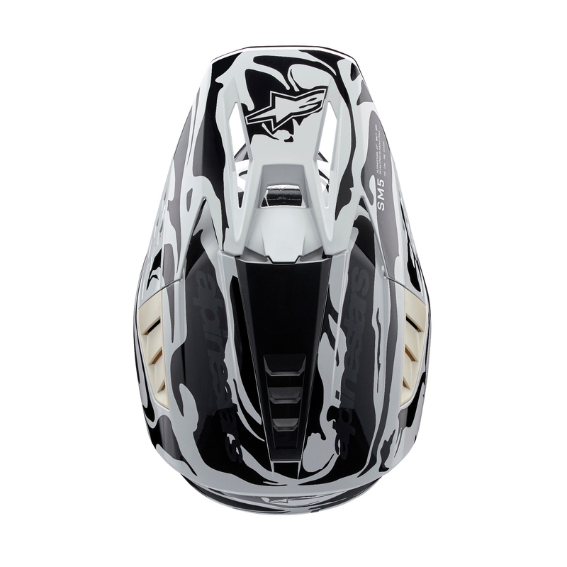 Alpinestars S-M5 Mineral grey camo motokroso šalmas