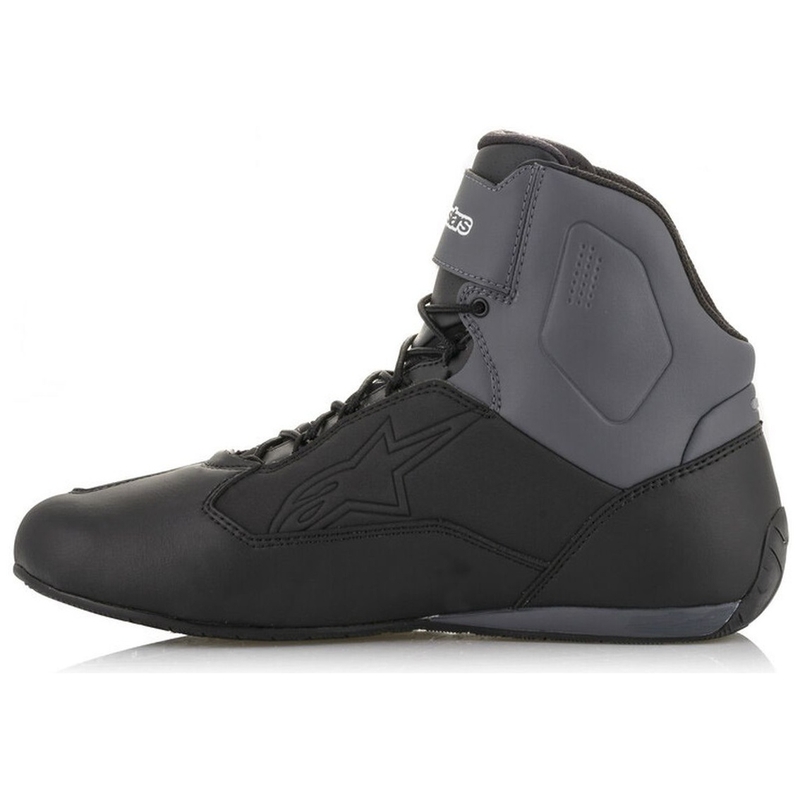 Alpinestars Faster-3 Drystar juodai pilkai geltoni motociklininko batai
