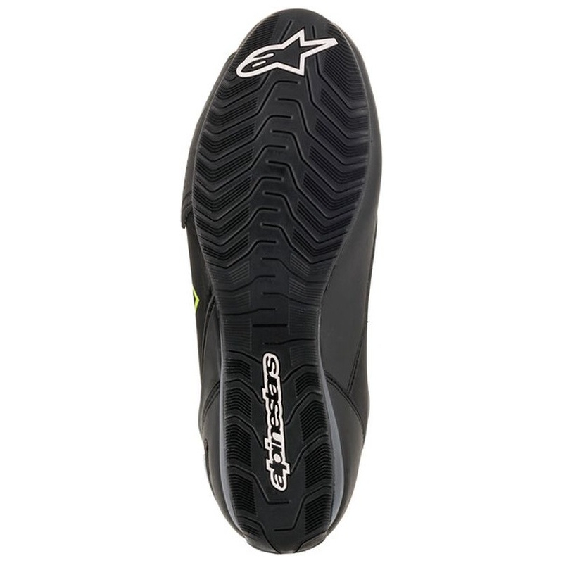 Alpinestars Faster-3 Drystar juodai pilkai geltoni motociklininko batai