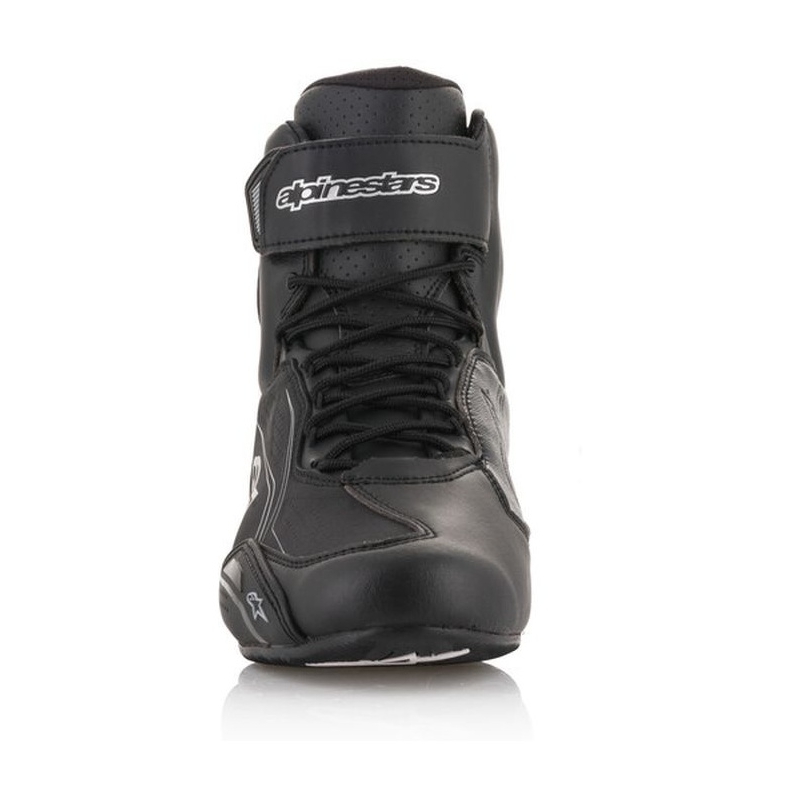Moteriški Alpinestars Stella Faster juodai sidabriniai motociklininko batai