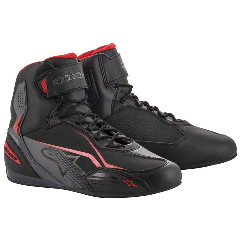 Boty na motorku Alpinestars Faster-3 černo-šedo-červené