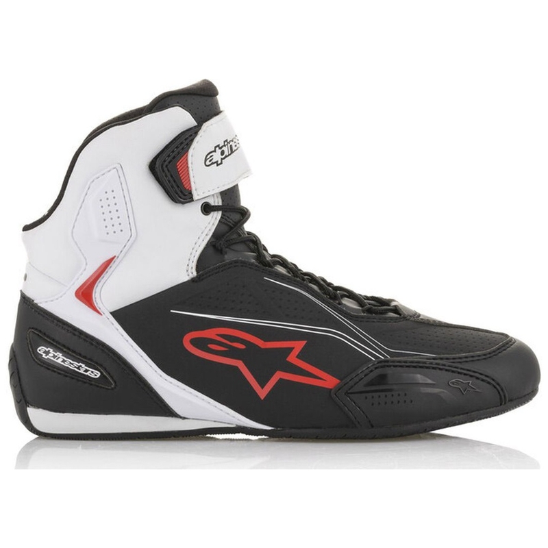 Boty na motorku Alpinestars Faster-3 černo-bílo-červené
