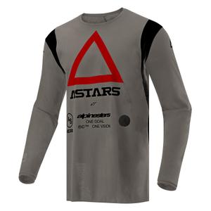 Alpinestars Techdura motokroso marškinėliai rudi
