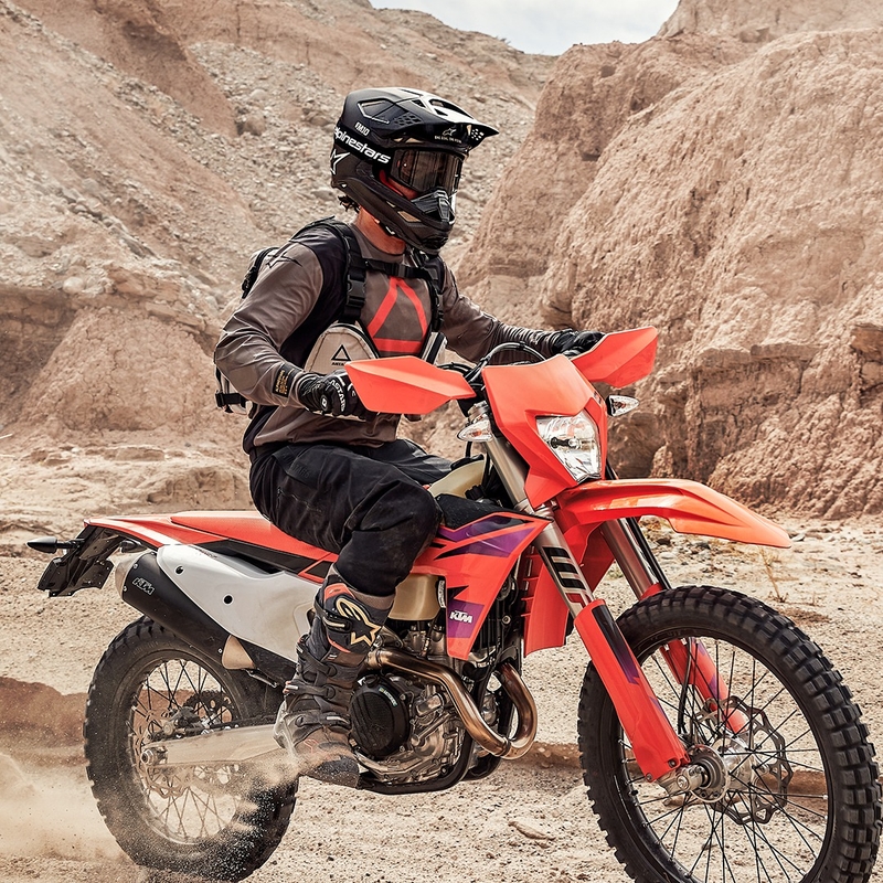 Alpinestars Techdura motokroso marškinėliai rudi