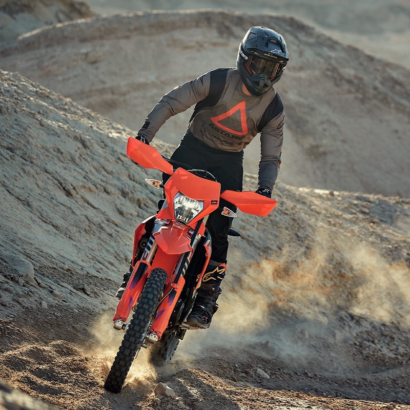 Alpinestars Techdura motokroso marškinėliai rudi