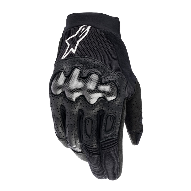 Alpinestars Megawatt 2 motokroso pirštinės juodos ir baltos spalvos