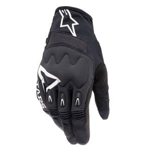 Alpinestars Techdura motokroso pirštinės juodos ir baltos spalvos