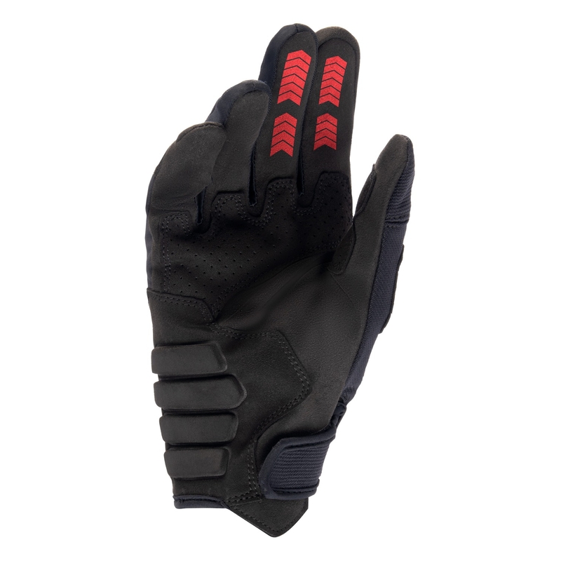 Alpinestars Techdura motokroso pirštinės juodos ir raudonos spalvos