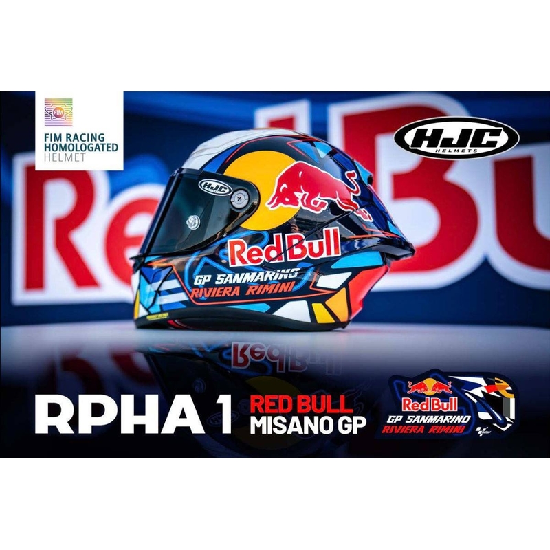 Integruotas motociklininko šalmas HJC RPHA Redbull Misano GP MC21 multicolor
