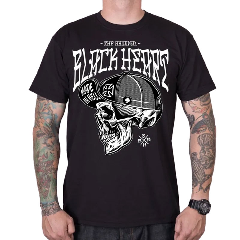 Marškinėliai Black Heart Mad Mike black