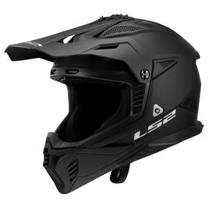 Motokroso šalmas LS2 MX708 Fast II Solid matinis juodas