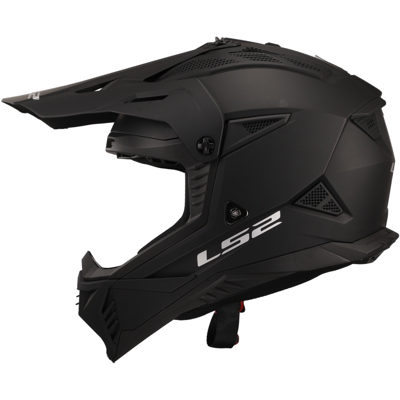 Motokroso šalmas LS2 MX708 Fast II Solid matinis juodas