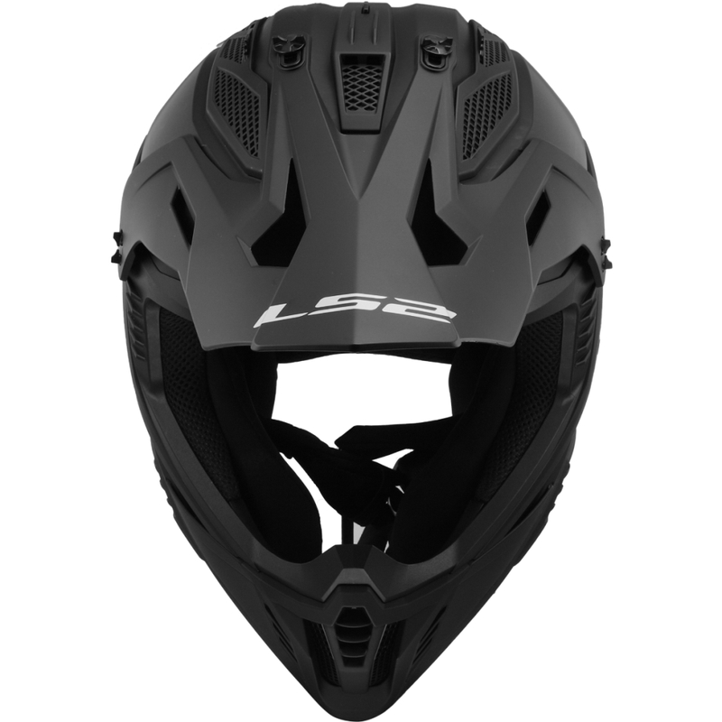 Motokroso šalmas LS2 MX708 Fast II Solid matinis juodas