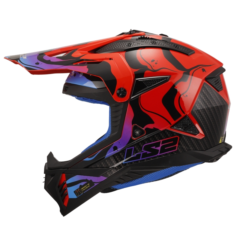 Motokroso šalmas LS2 MX708 Fast II Wash red