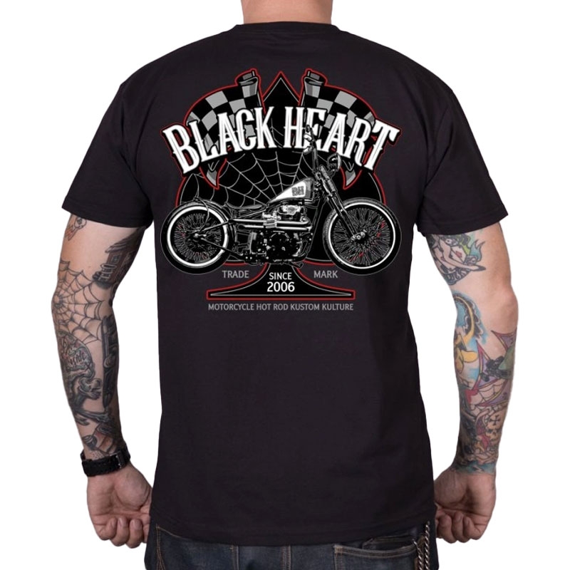 Marškinėliai Black Heart Chopper Race black