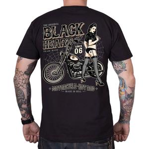 Marškinėliai Black Heart Chopper Pussy black