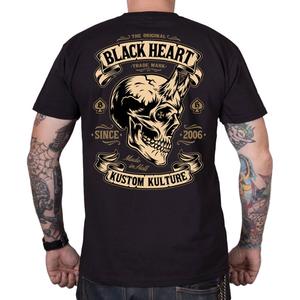 Marškinėliai Black Heart Devil Skull black