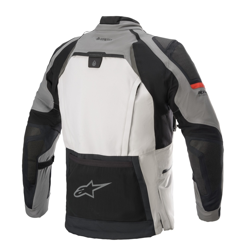 Alpinestars Boulder Gore-Tex tamsiai šviesiai pilka motociklininko striukė