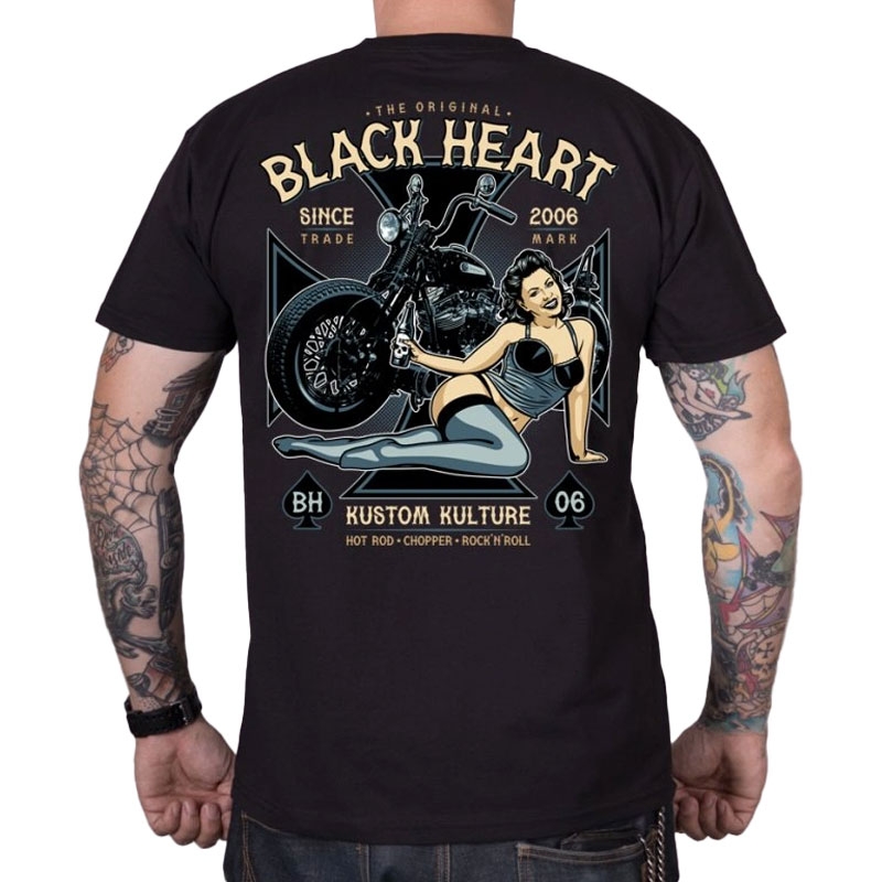 Marškinėliai Black Heart Ava black