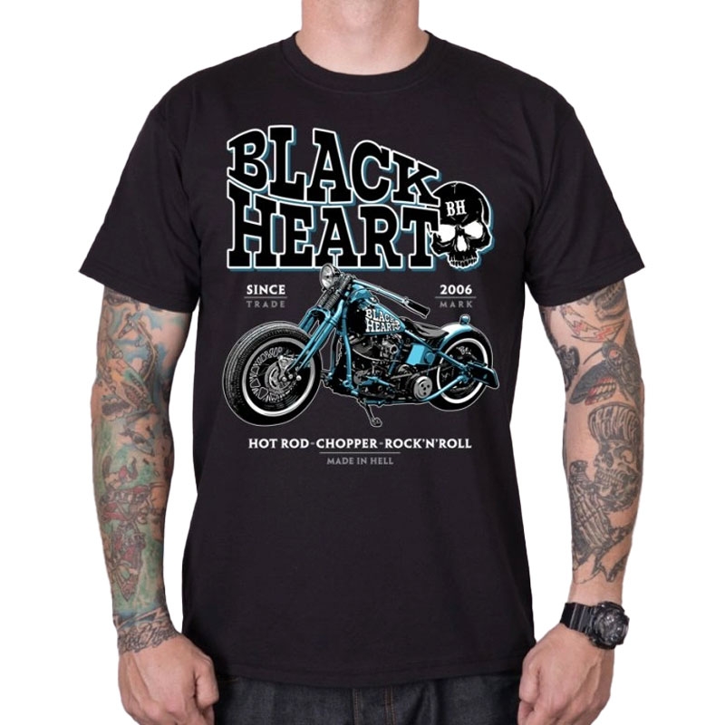 Marškinėliai Black Heart Blue Bobber black