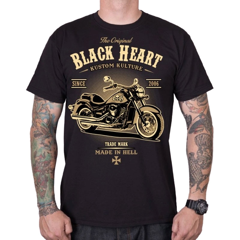 Tričko Black Heart Harley černé
