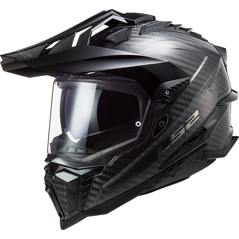 Enduro šalmas LS2 MX701 Explorer Carbon Gloss Black