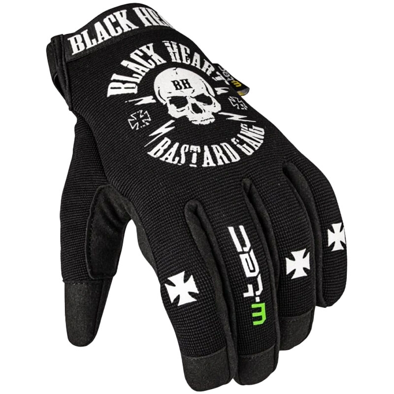 Rukavice na chopper Black Heart W-TEC Radegester černé