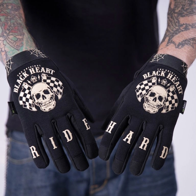 Rukavice na chopper Black Heart W-TEC Starter černé