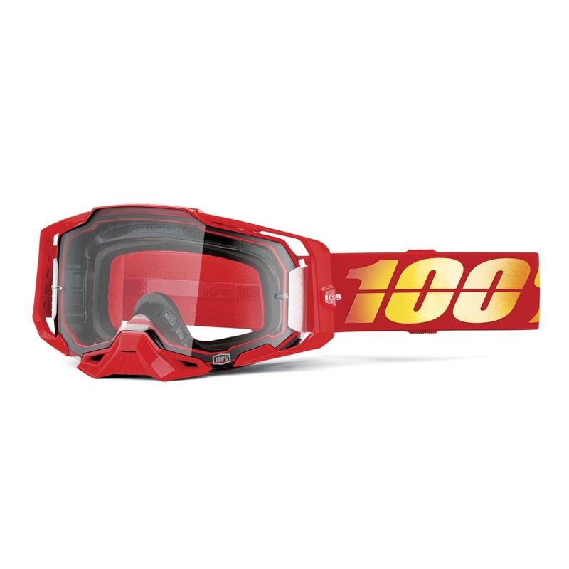 Motokroso akiniai 100% ARMEGA Nuketown clear plexi