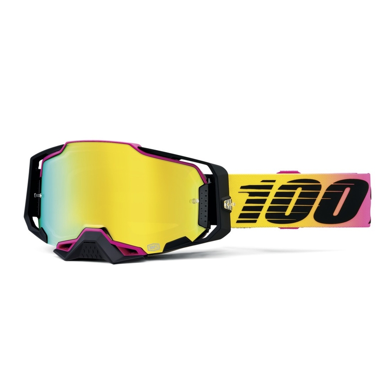 Motokrosové brýle 100% ARMEGA 91 zlaté plexi