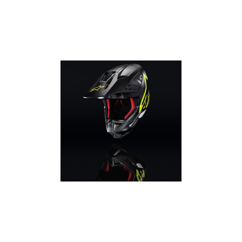 Motokrosová helma Alpinestars S-M5 Compass černo-fluo žlutá