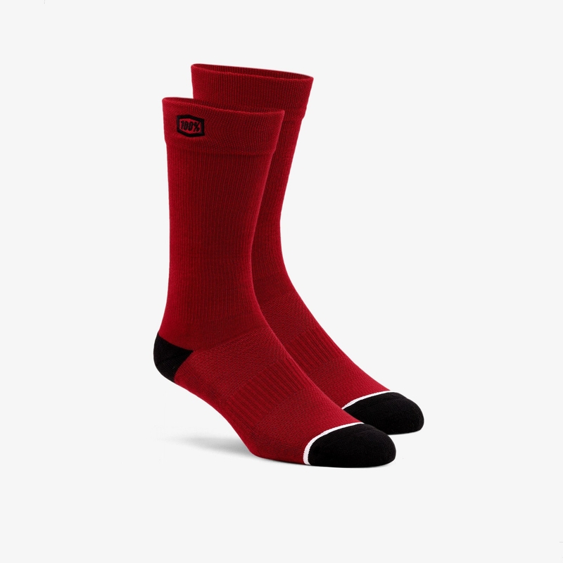 Kojinės 100%-USA Solid Red
