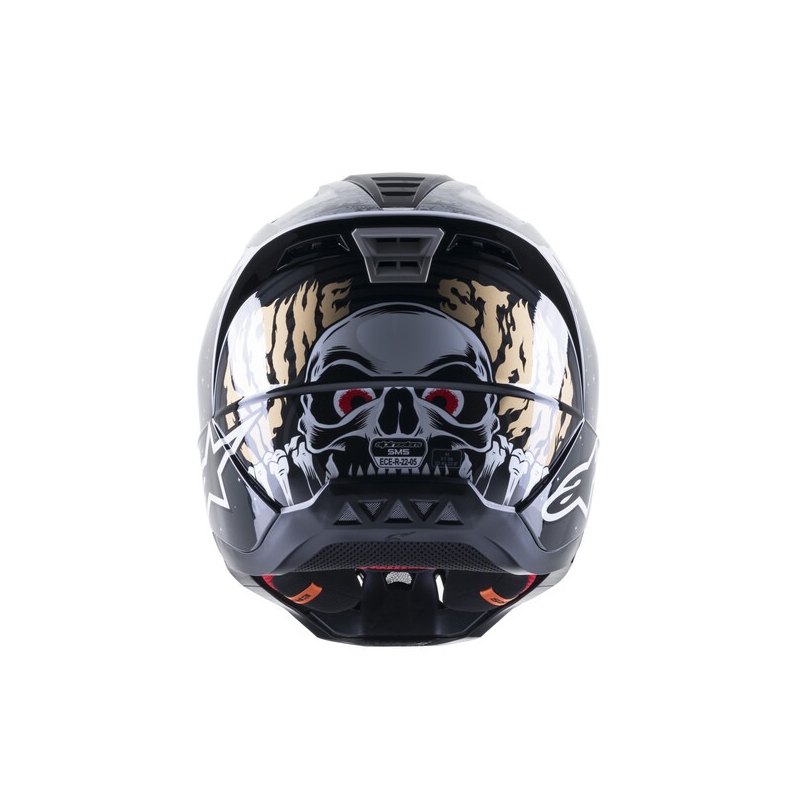 Motokrosová helma Alpinestars S-M5 Solar Flare černo-šedá výprodej