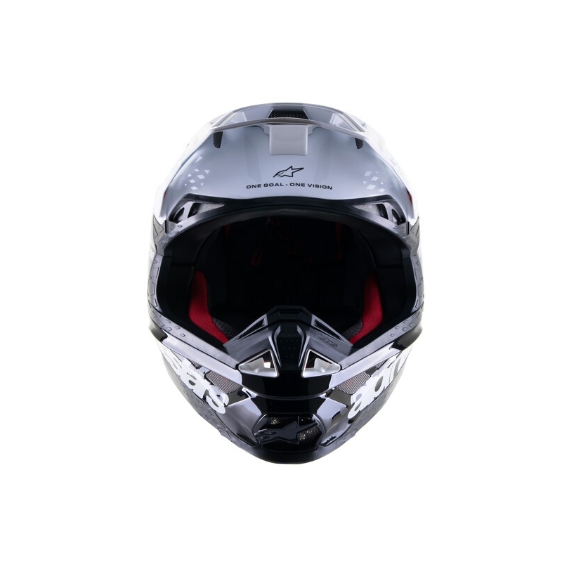 Alpinestars Supertech S-M8 Radium 2 Motokroso šalmas juodai baltas