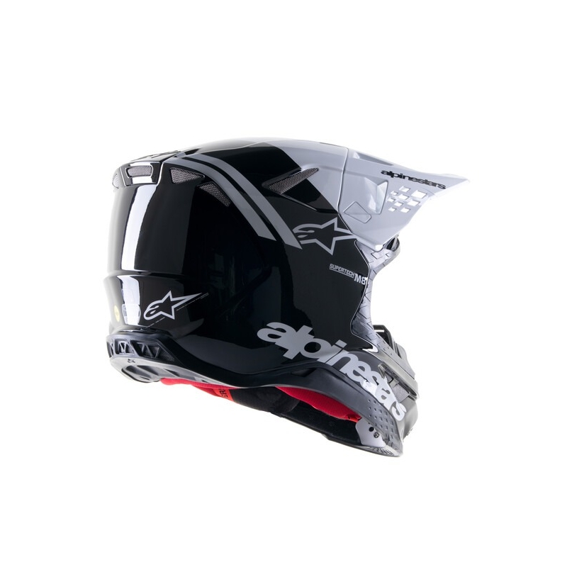Alpinestars Supertech S-M8 Radium 2 Motokroso šalmas juodai baltas