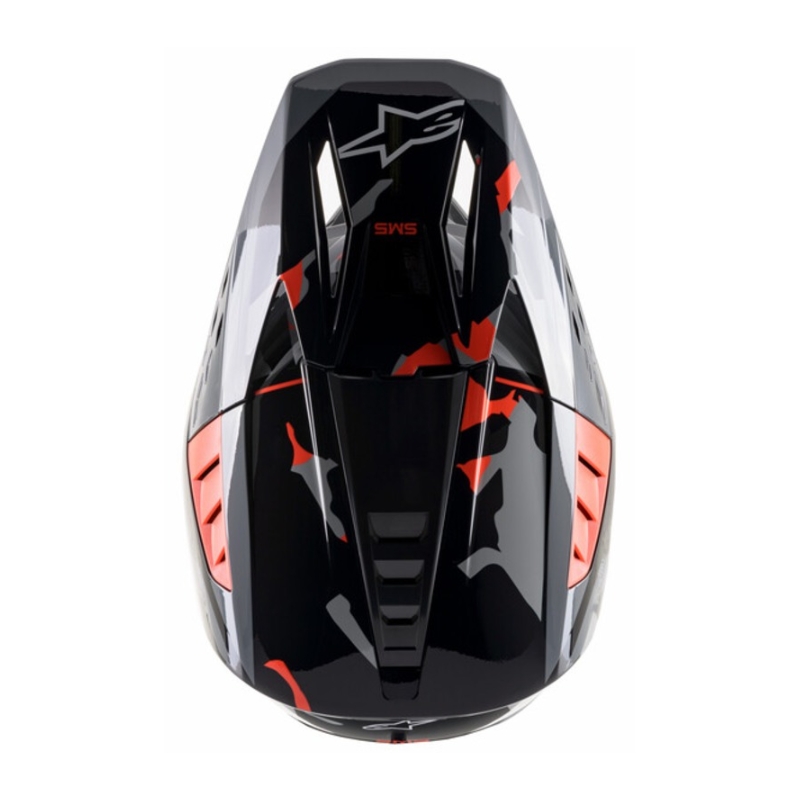 Motokrosová helma Alpinestars S-M5 Rover antracit-fluo červeno- maskáčová šedá