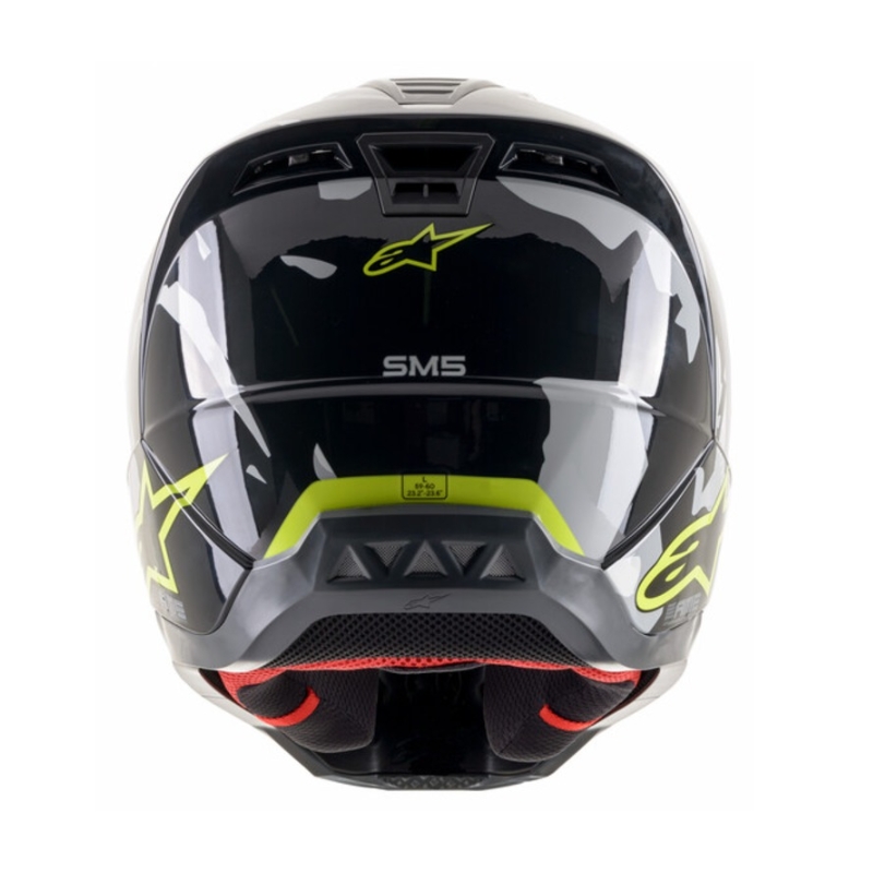 Motokrosová helma Alpinestars S-M5 Rover antracitovo-fluo žluto- maskáčová šedá