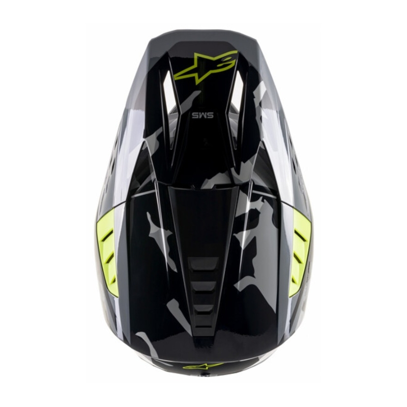 Motokrosová helma Alpinestars S-M5 Rover antracitovo-fluo žluto- maskáčová šedá